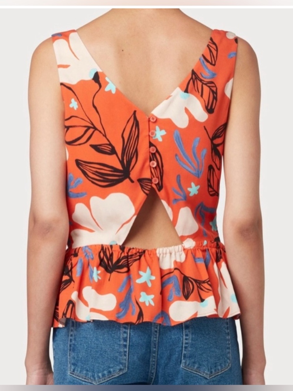 Paul Smith floral sleeveless top. 100 % cotton. New with tags. US size 10 NWTs!